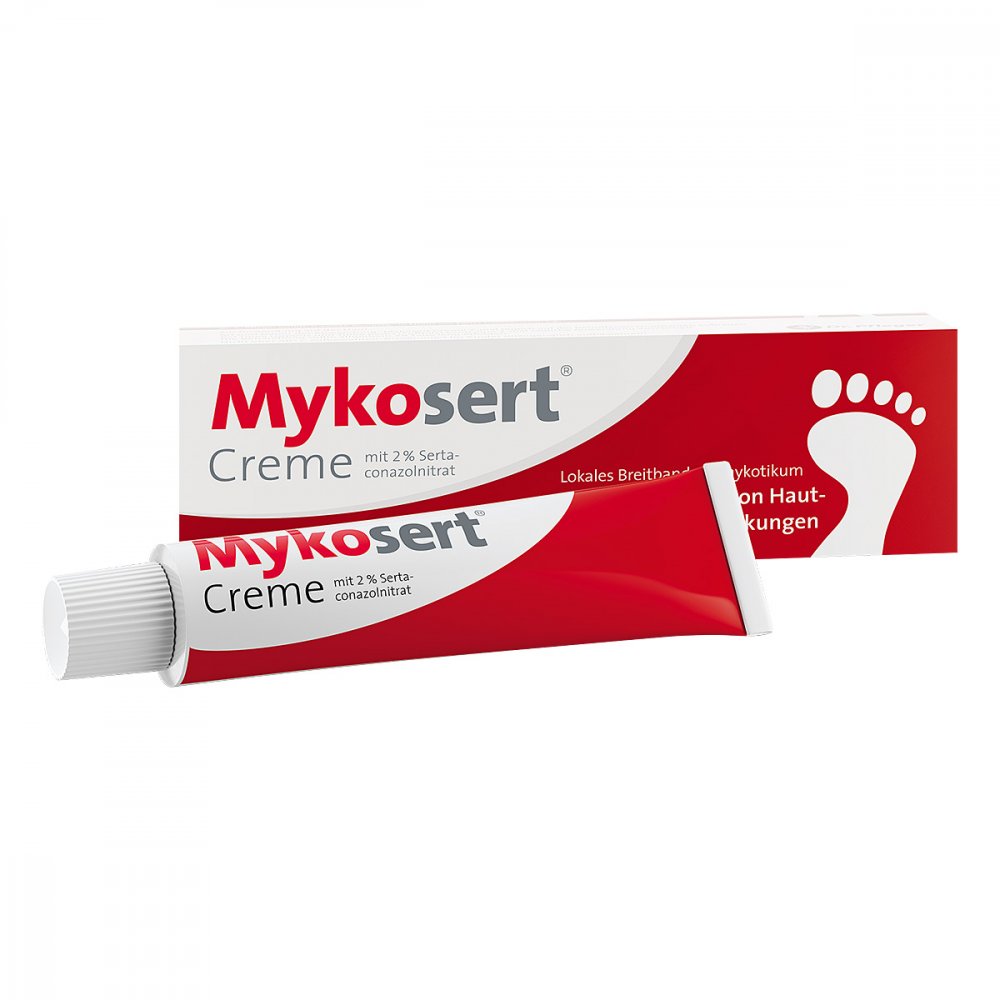 Das Produktfoto zeigt Mykosert Creme (20 g) PZN 08753727