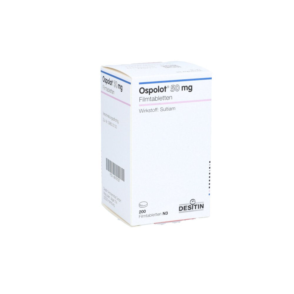 Das Produktfoto zeigt Ospolot 50 Mg Filmtabletten (200 stk) PZN 08767037