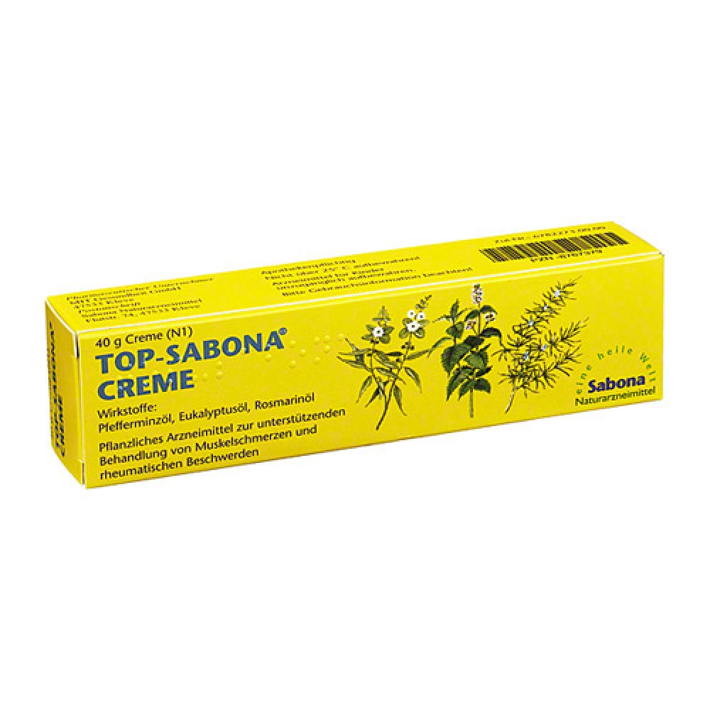 Das Produktfoto zeigt Top-Sabona Creme (40 g) PZN 08767379
