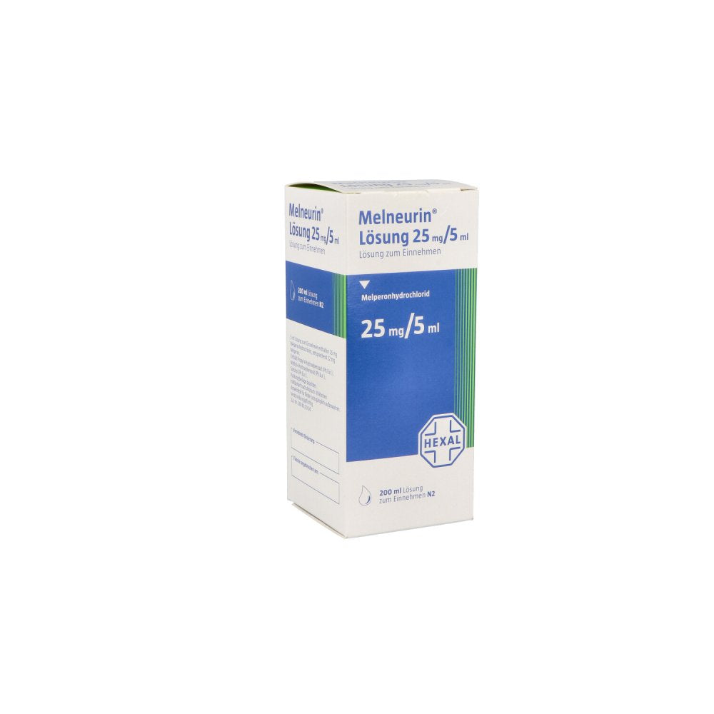 Das Produktfoto zeigt Melneurin Lösung (200 ml) PZN 08770387