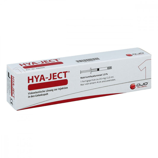 Das Produktfoto zeigt Hya-Ject Fertigspritzen (1 stk) PZN 08770677