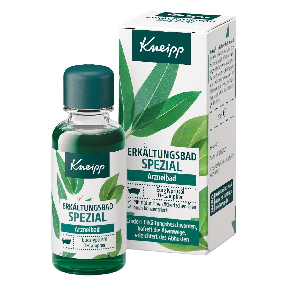Das Produktfoto zeigt Kneipp Erkältungsbad Spezial (20 ml) PZN 08783131
