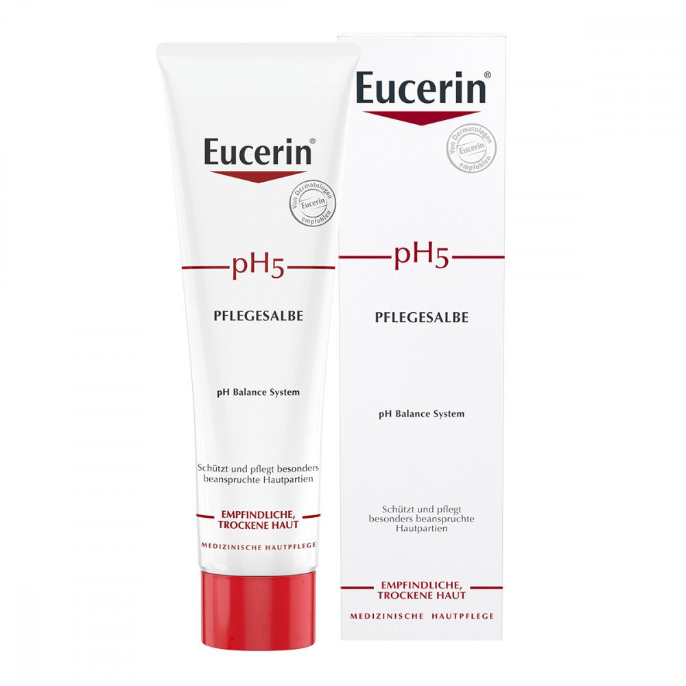 Das Produktfoto zeigt Eucerin Ph5 Pflegesalbe (100 ml) PZN 08795944