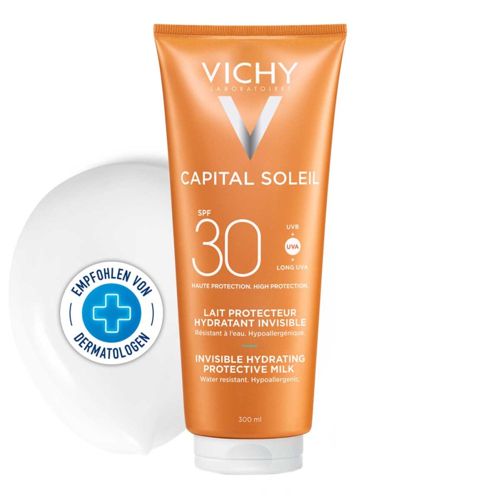Das Produktfoto zeigt Vichy Capital Soleil Sonnen-Fluid Lsf 30 (50 ml) PZN 08801797