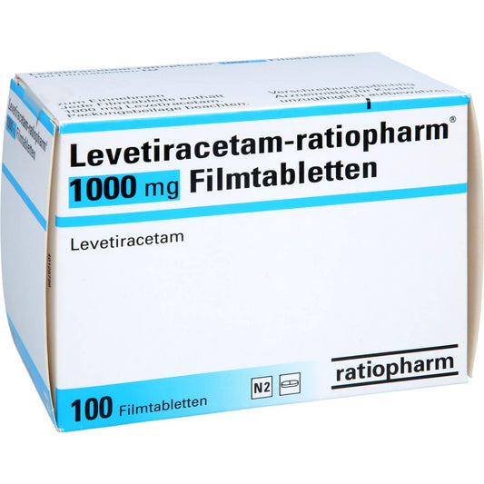 Levetiracetam-Ratiopharm 1000 Mg Filmtabletten (100 stk)