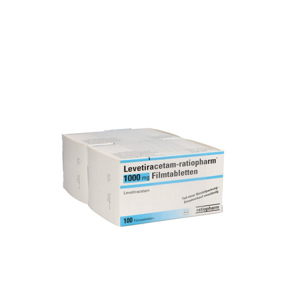 Levetiracetam-Ratiopharm 1000 Mg Filmtabletten (200 stk)