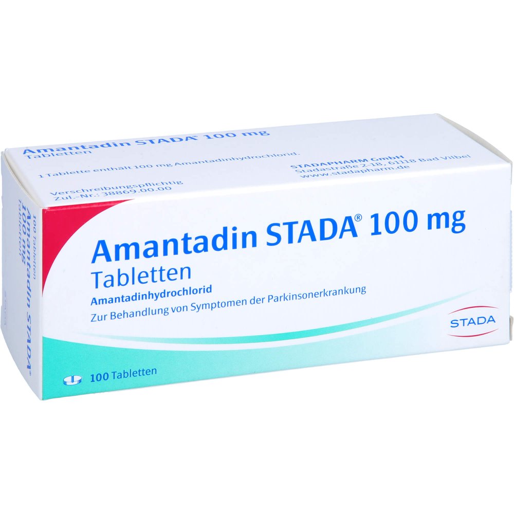 Das Produktfoto zeigt Amantadin Stada 100 Mg Tabletten (100 stk) PZN 08818272