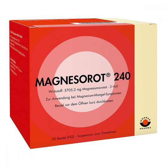 Das Produktfoto zeigt Magnesorot 240 Beutel (50 stk) PZN 08826805