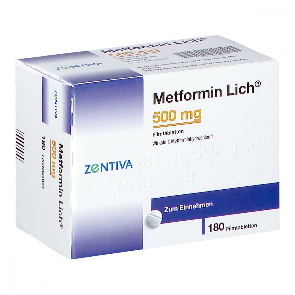 Metformin Lich 500 Mg Filmtabletten (180 stk)