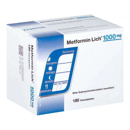 Metformin Lich 1.000 Mg Filmtabletten (180 stk)