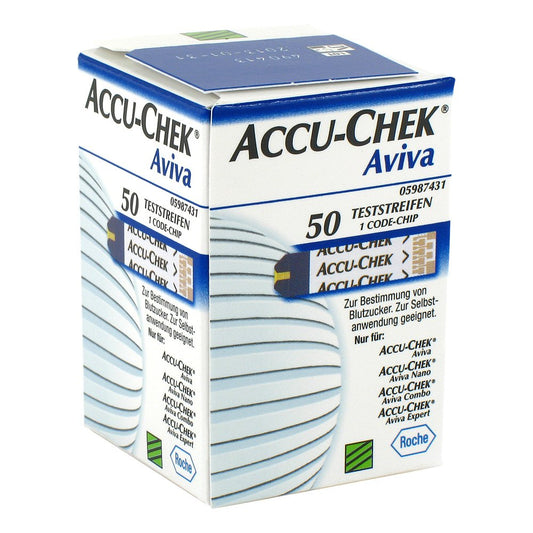 Das Produktfoto zeigt Accu-Chek Aviva Teststreifen Plasma Ii (1X50 stk) PZN 08839541