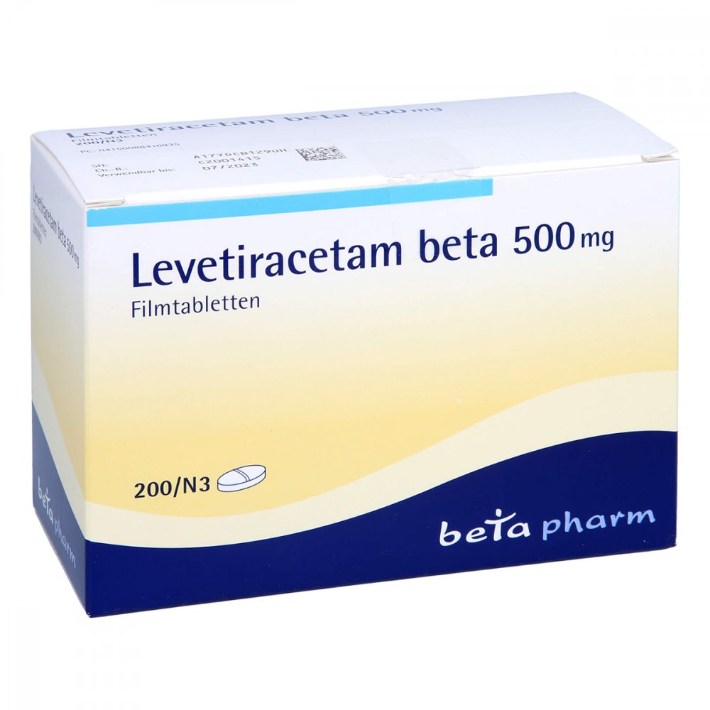 Levetiracetam Beta 500 Mg Filmtabletten (200 stk)