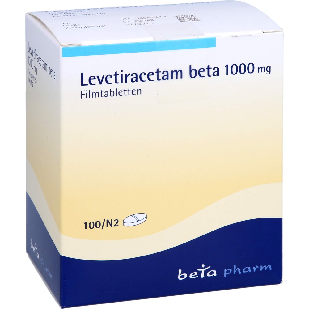 Levetiracetam Beta 1000 Mg Filmtabletten (100 stk)