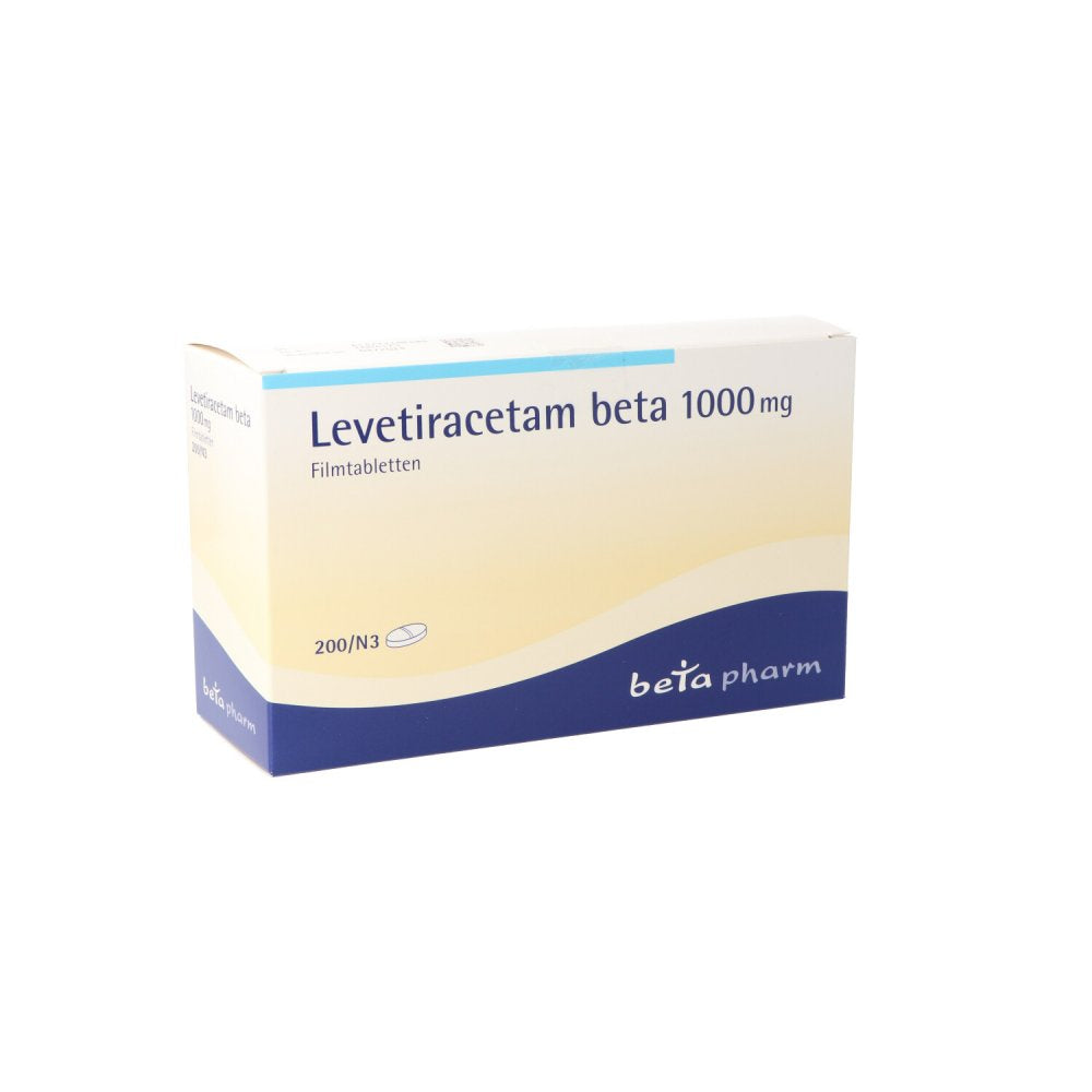 Levetiracetam Beta 1000 Mg Filmtabletten (200 stk)