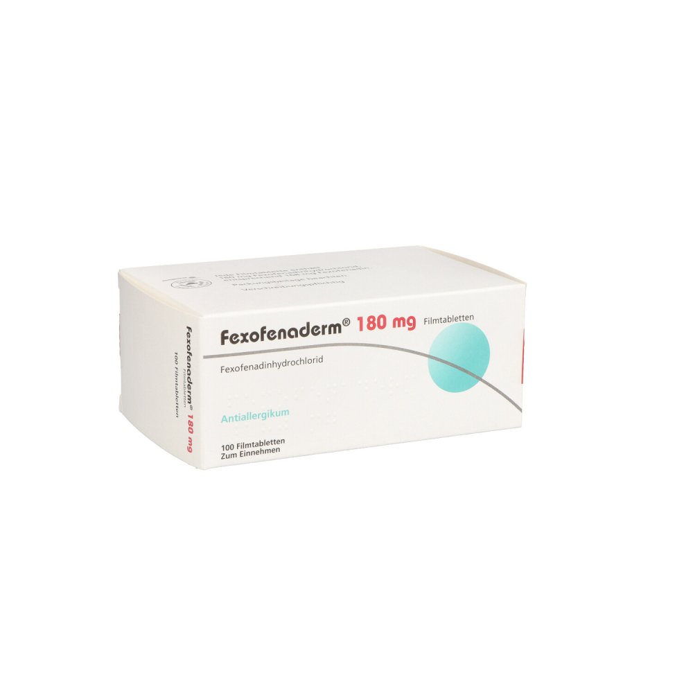 Fexofenaderm 180 Mg Filmtabletten (100 stk)