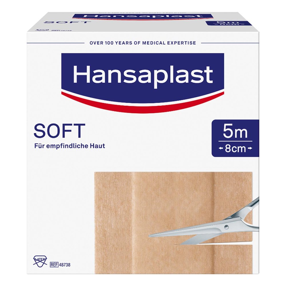 Hansaplast Soft Pflaster 8 Cmx5 M Rolle (1 stk)