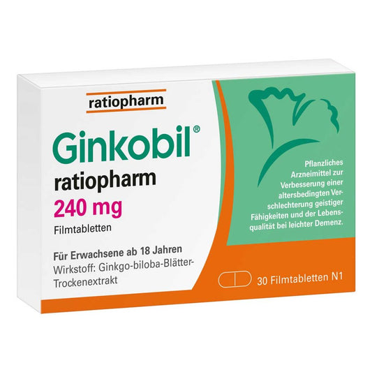 Ginkobil-Ratiopharm 240 Mg Filmtabletten (30 stk)