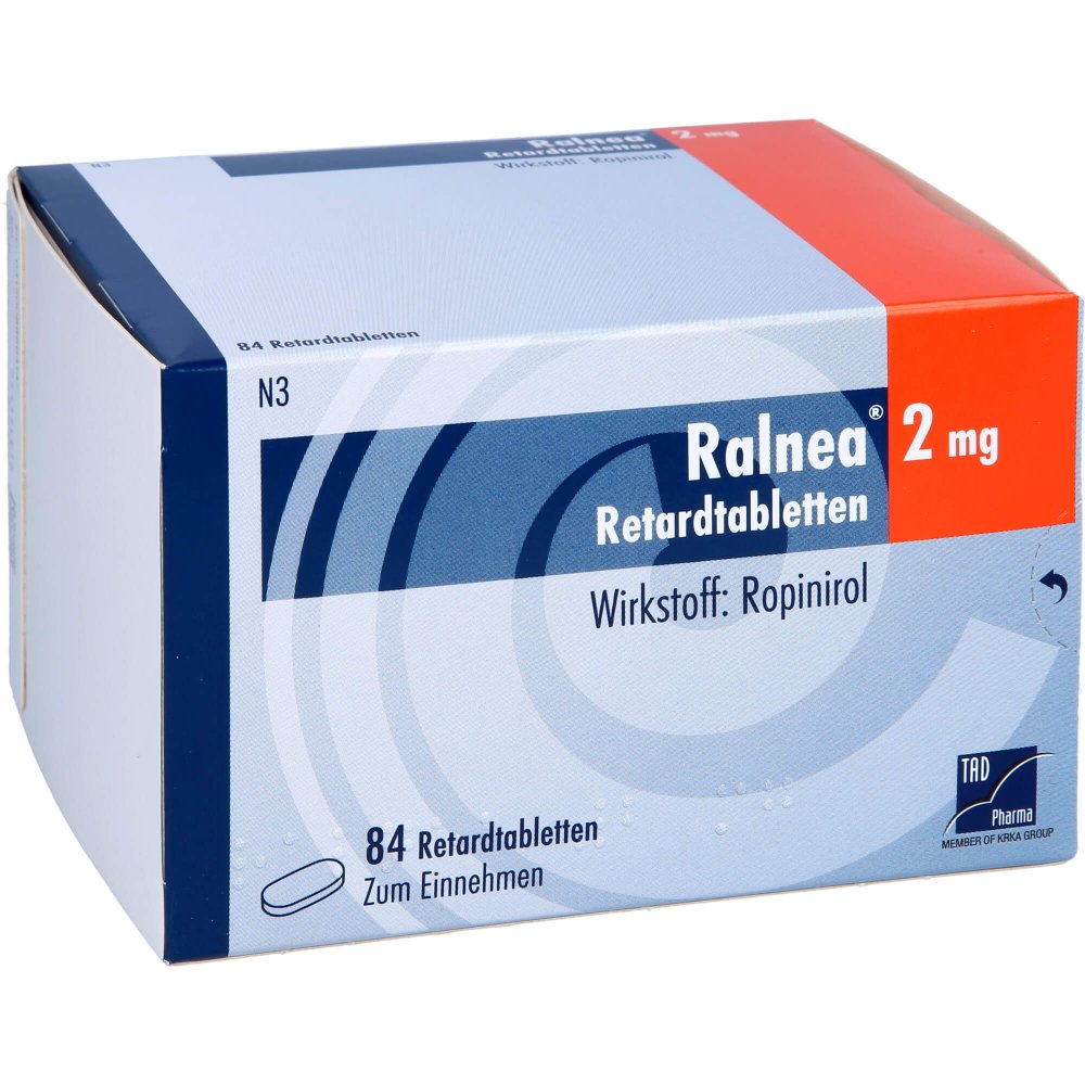 Das Produktfoto zeigt Ralnea 2 Mg Retardtabletten (84 stk) PZN 08866414