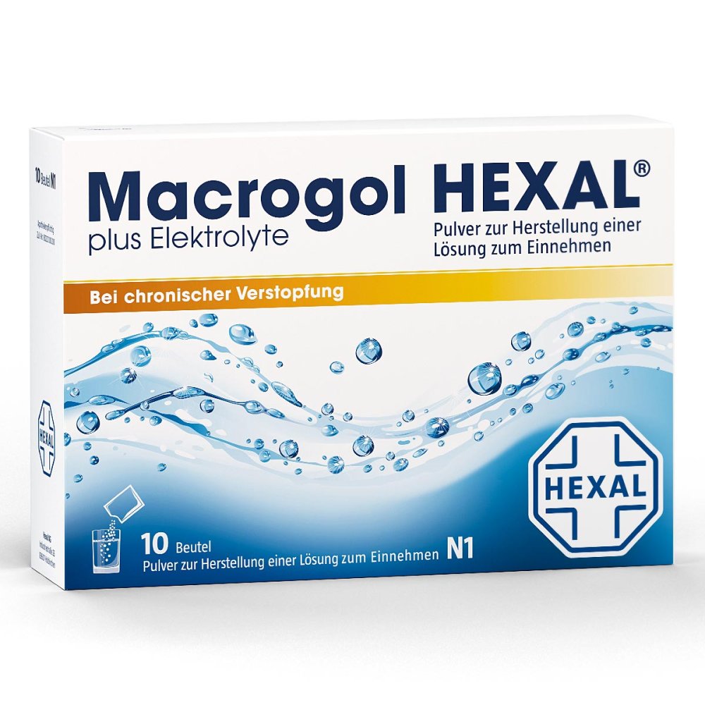 Macrogol Hexal Plus Elektrolyte Plv.Z.H.E.L.Z.E. (10 stk)