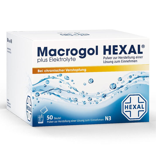 Macrogol Hexal Plus Elektrolyte Plv.Z.H.E.L.Z.E. (50 stk)