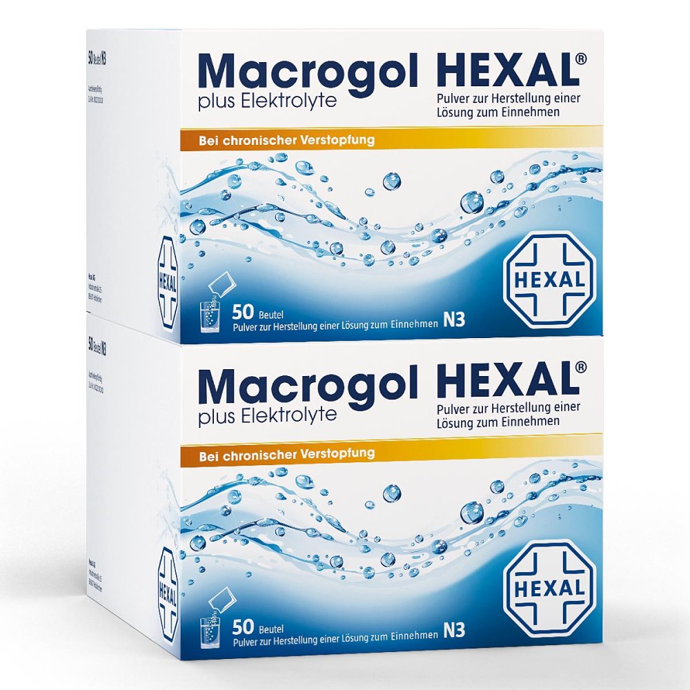 Macrogol Hexal Plus Elektrolyte Plv.Z.H.E.L.Z.E. (100 stk)
