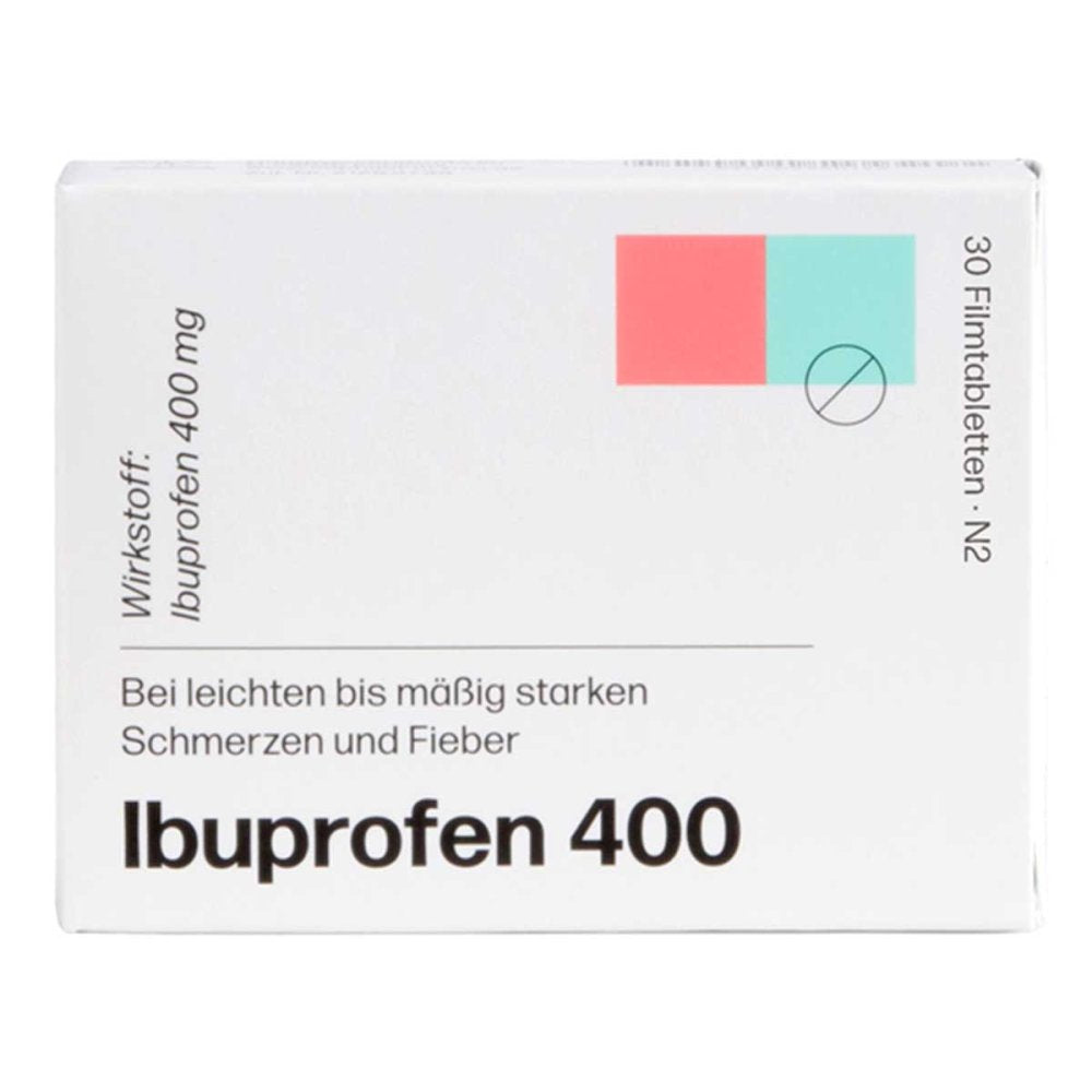 Das Produktfoto zeigt Ibuprofen Sophien 400 Filmtabletten (30 stk) PZN 08892073