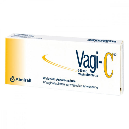 Das Produktfoto zeigt Vagi C Vaginaltabletten (6 stk) PZN 08897001