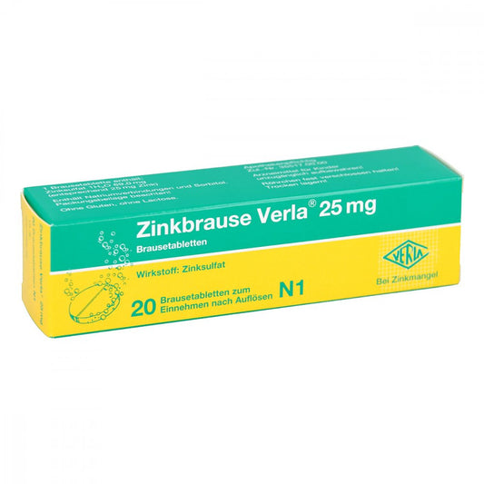 Zinkbrause Verla 25 Mg Brausetabletten (20 stk)