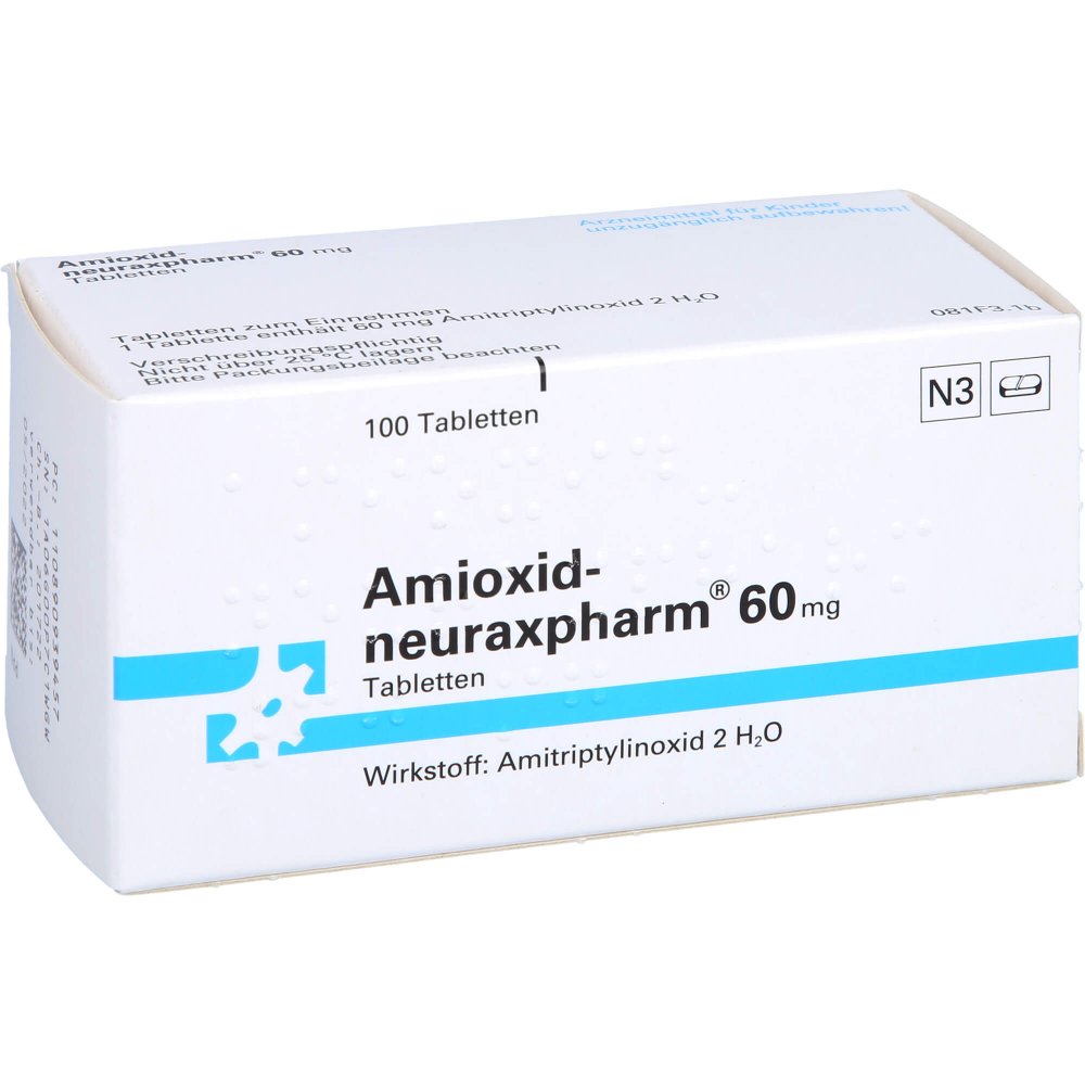 Das Produktfoto zeigt Amioxid-Neuraxpharm 60 Mg Tabletten (100 stk) PZN 08909394