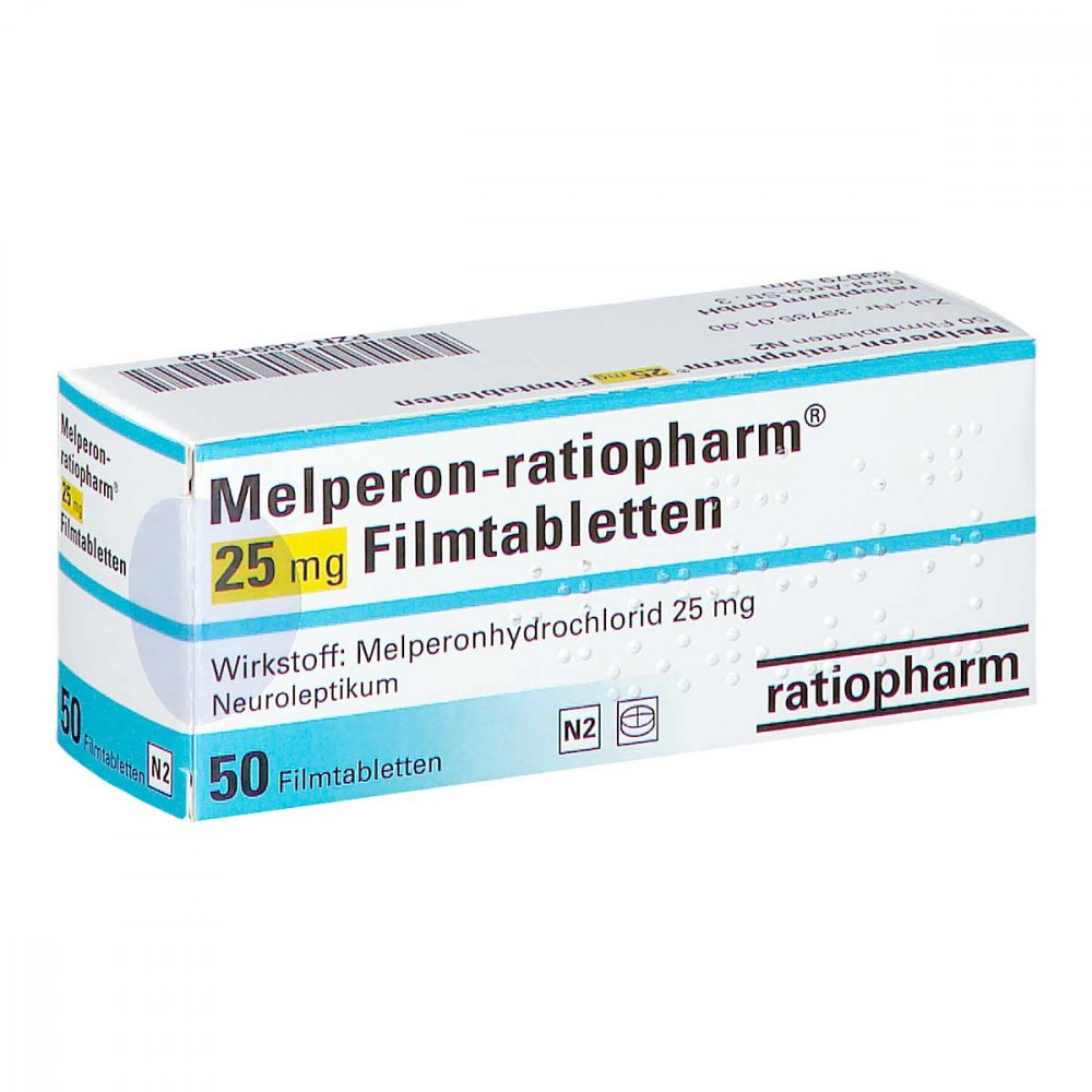 Melperon-Ratiopharm 25 Mg Filmtabletten (50 stk)