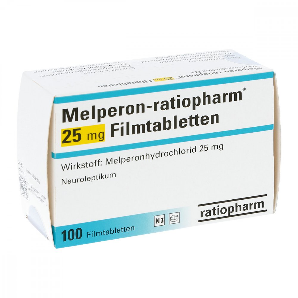 Melperon-Ratiopharm 25 Mg Filmtabletten (100 stk)