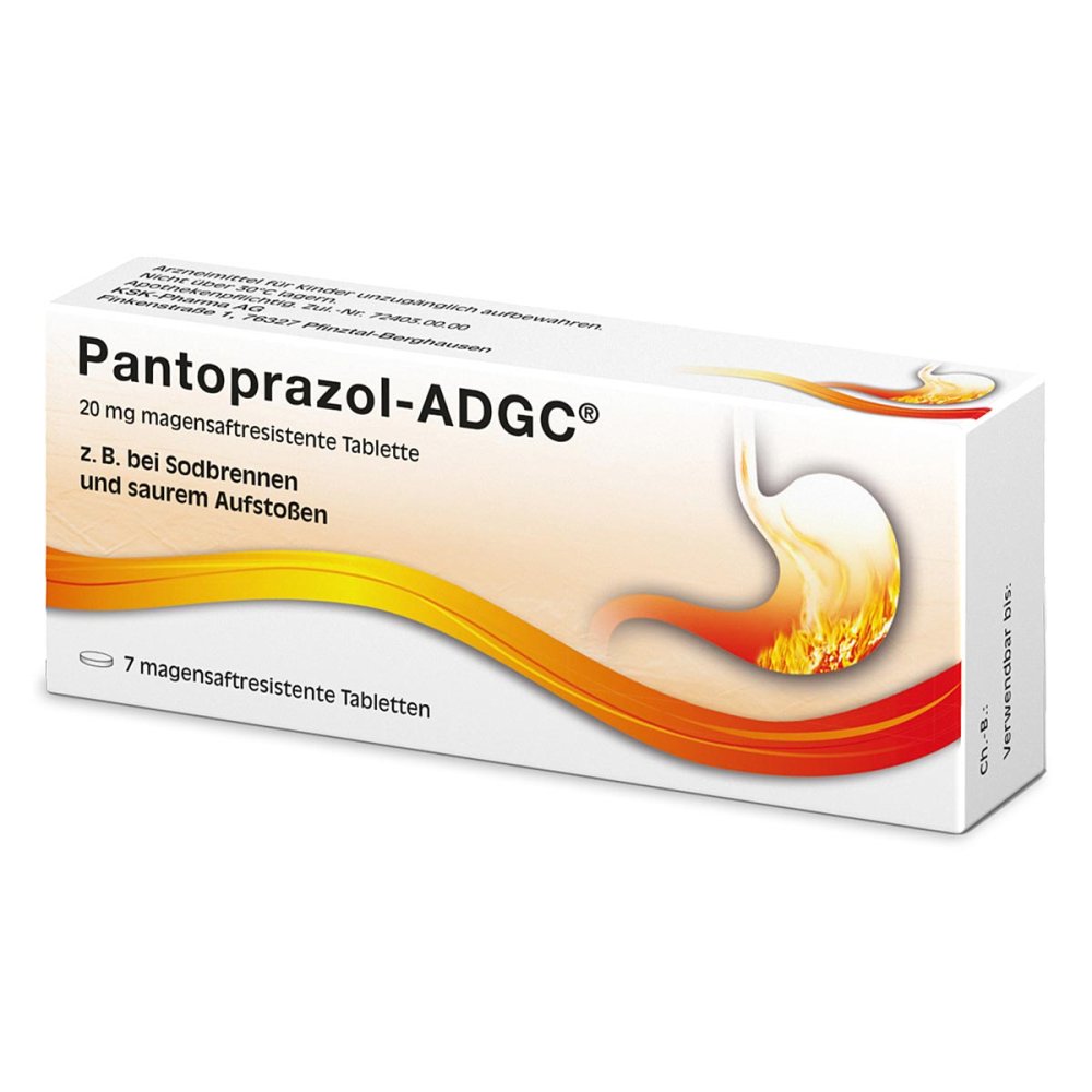 Pantoprazol Adgc 20 Mg Magensaftres.Tabletten (7 stk)