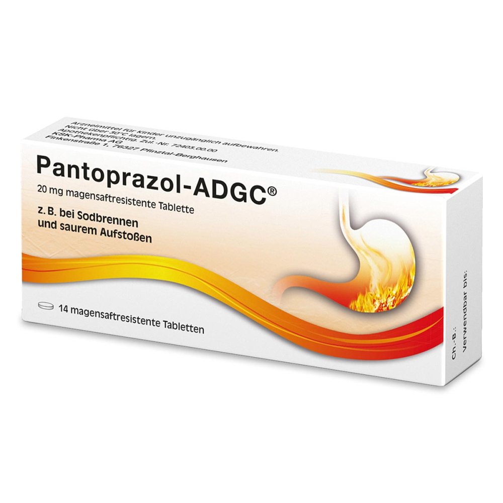 Pantoprazol Adgc 20 Mg Magensaftres.Tabletten (14 stk)