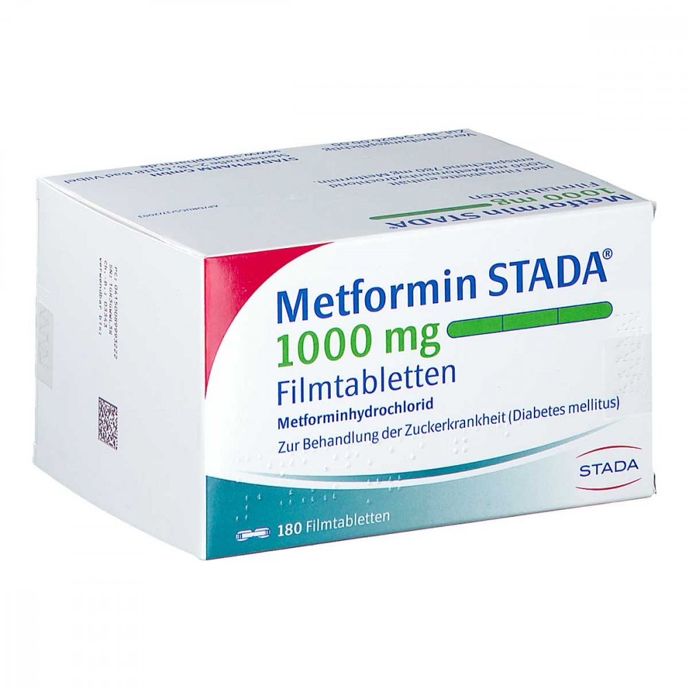 Metformin Stada 1000 Mg Filmtabletten (180 stk)