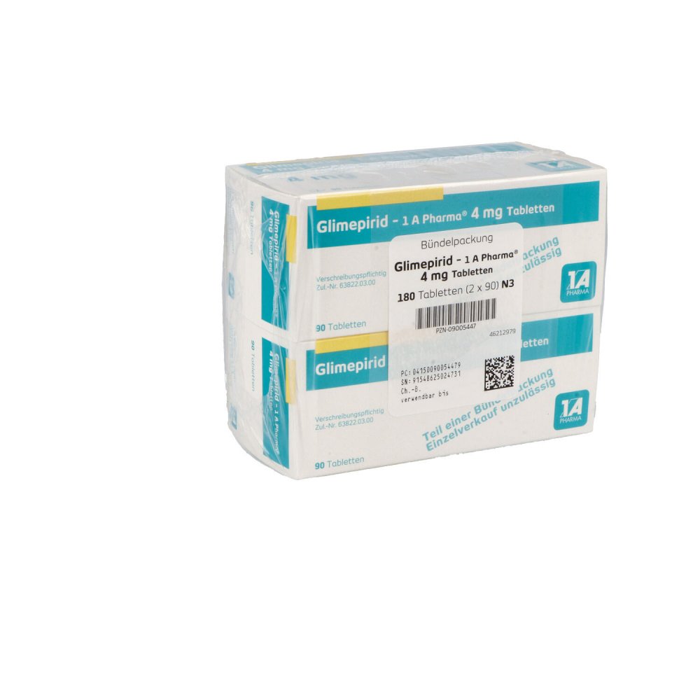 Glimepirid-1a Pharma 4 Mg Tabletten (180 stk)