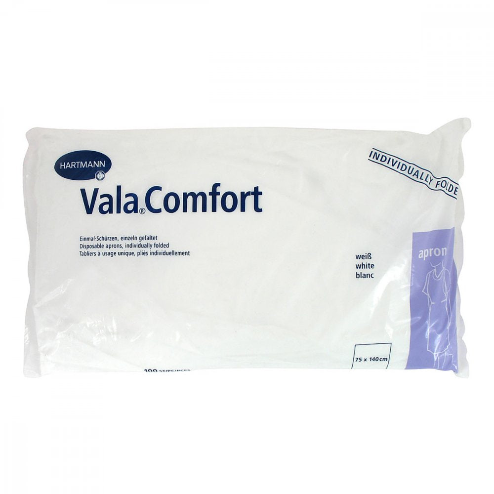 Das Produktfoto zeigt Valacomfort Apron Einmal-Schürzen 75x140 Cm (100 stk) PZN 09042069