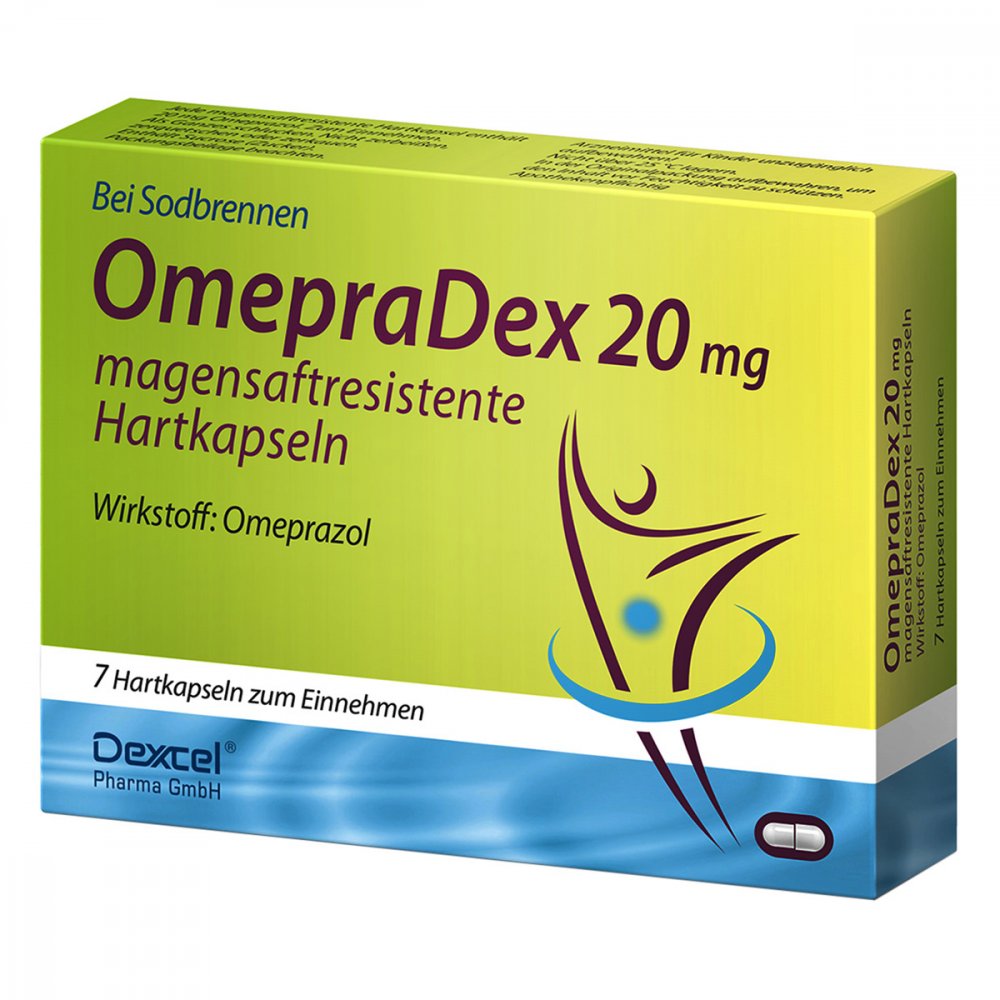 Omepradex 20 Mg Magensaftresistente Hartkapseln (7 stk)