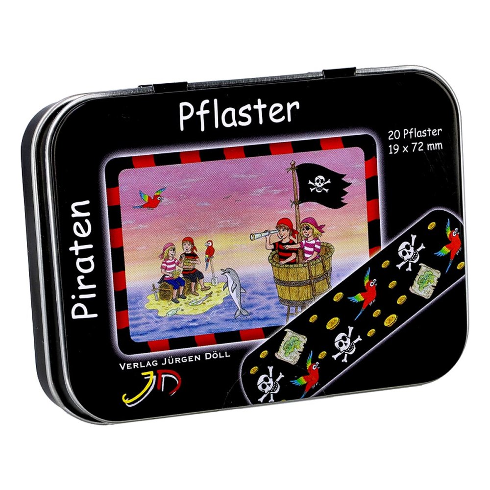 Das Produktfoto zeigt Kinderpflaster Piraten Dose (20 stk) PZN 09078038