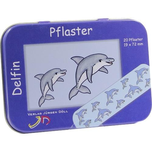 Das Produktfoto zeigt Kinderpflaster Delfin Dose (20 stk) PZN 09078050