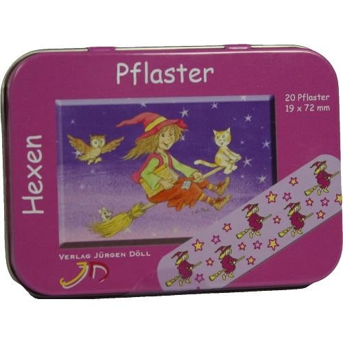 Das Produktfoto zeigt Kinderpflaster Hexen Dose (20 stk) PZN 09078067