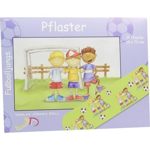Das Produktfoto zeigt Kinderpflaster Fußballjungs Briefchen (10 stk) PZN 09078104