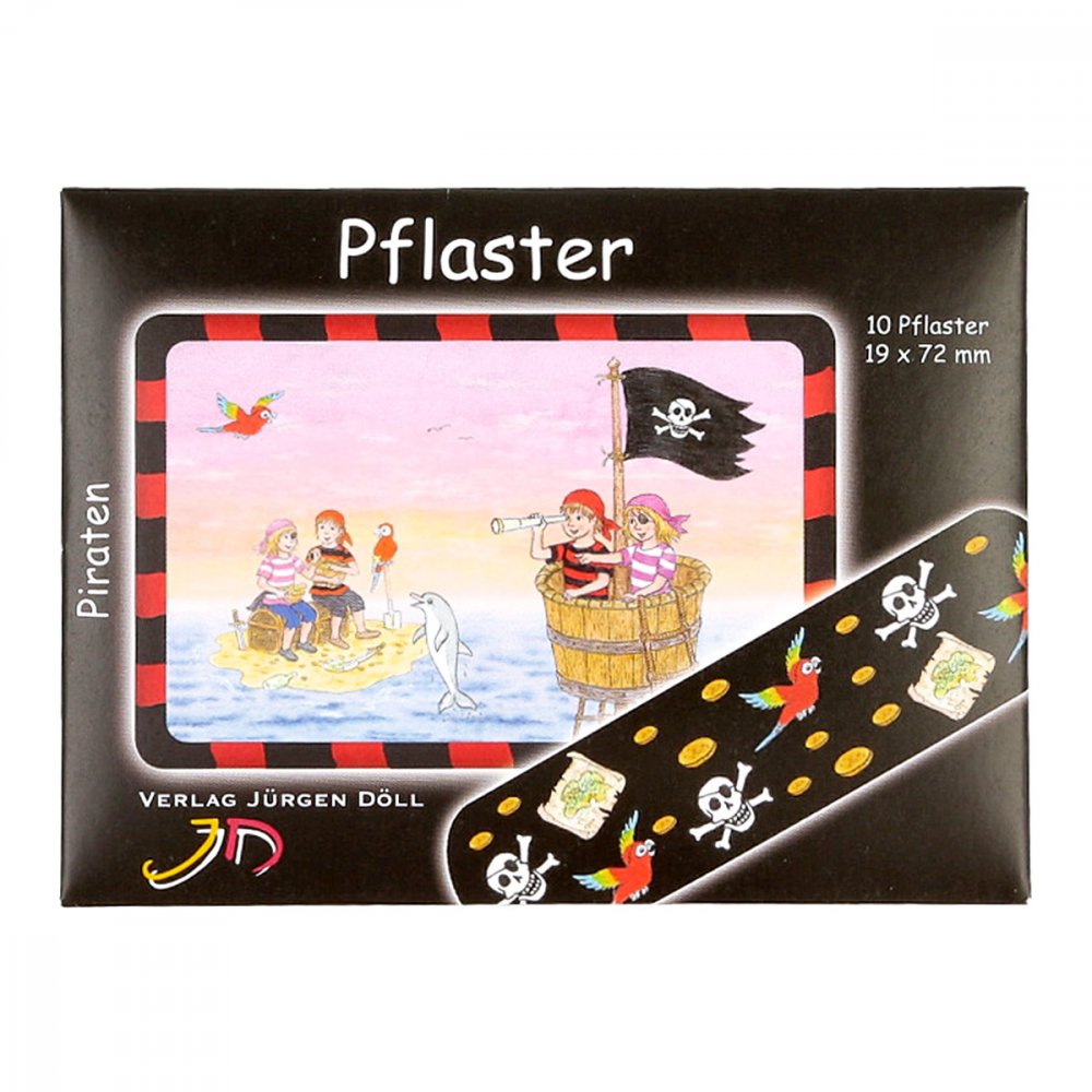 Kinderpflaster Piraten Briefchen (10 stk)