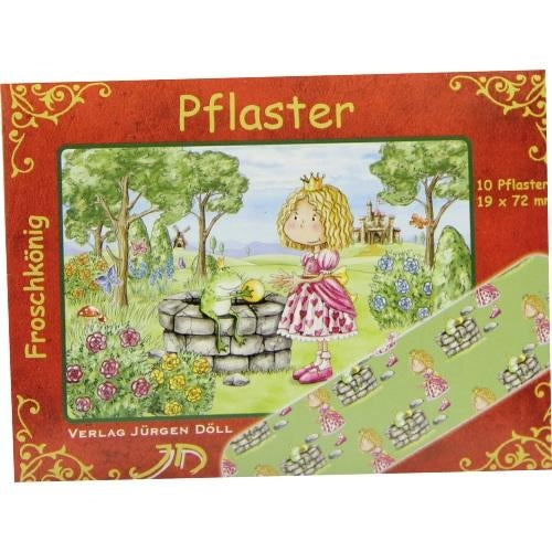 Das Produktfoto zeigt Kinderpflaster Froschkönig Briefchen (10 stk) PZN 09078239