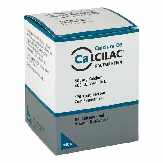 Calcilac Kautabletten 500 Mg/400 I.E. (120 stk)