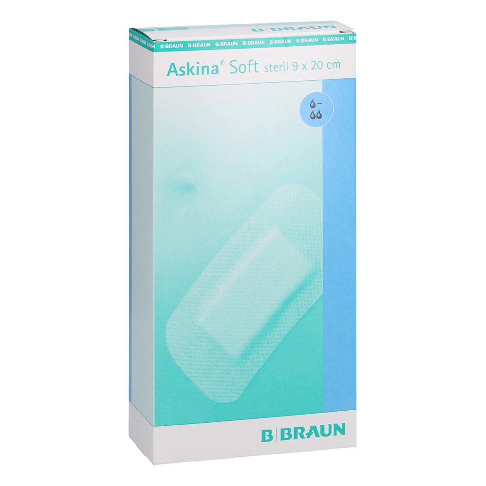 Das Produktfoto zeigt Askina Soft Wundverband 9x20 Cm Steril (30 stk) PZN 09083298