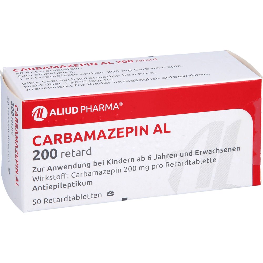 Das Produktfoto zeigt Carbamazepin Al 200 Retard Tabl. (50 stk) PZN 09089220