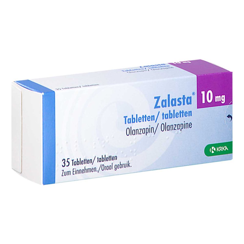 Das Produktfoto zeigt Zalasta 10 Mg Tabletten (35 stk) PZN 09097691