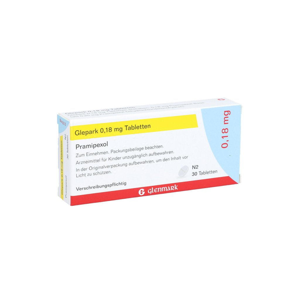 Das Produktfoto zeigt Glepark 0,18 Mg Tabletten (30 stk) PZN 09098437