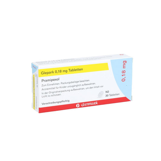 Das Produktfoto zeigt Glepark 0,18 Mg Tabletten (30 stk) PZN 09098437