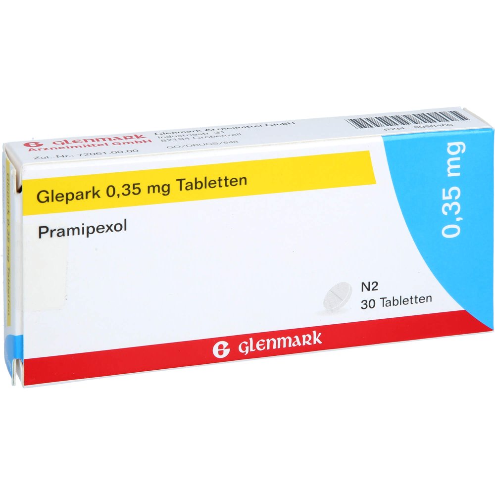 Das Produktfoto zeigt Glepark 0,35 Mg Tabletten (30 stk) PZN 09098466